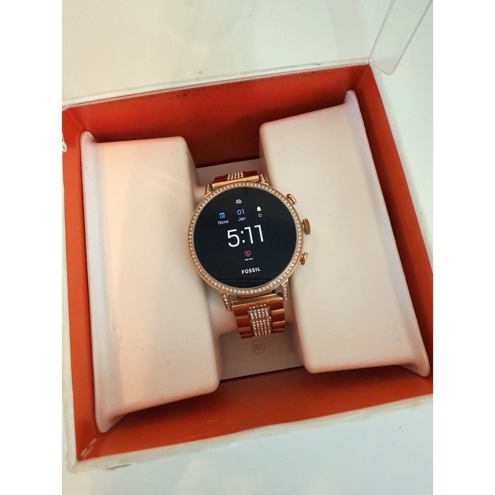 Fossil Gen 4 Smartwatch Venture HR 40mm - Rose Gold-Tone Stainless Steel FTW6011